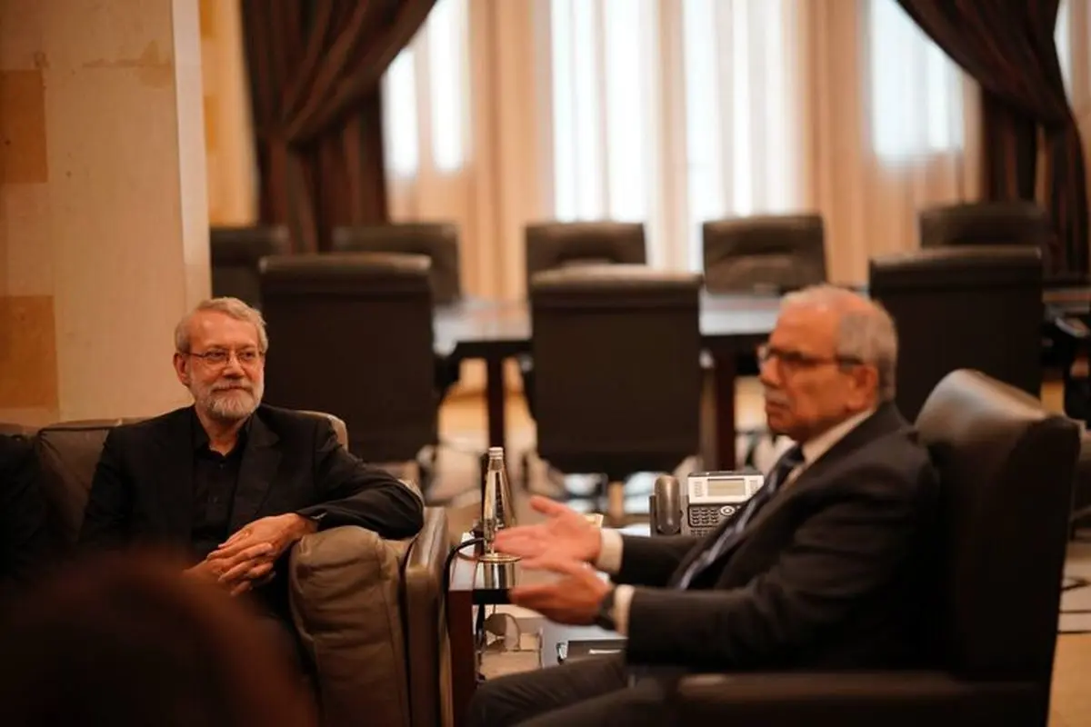 لاریجانی و نواف سلام با یکدیگر دیدار کردند