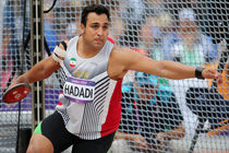 احسان حدادی پرتاب ۶۰ متری در مسابقه رکوردگیری انجام داد
