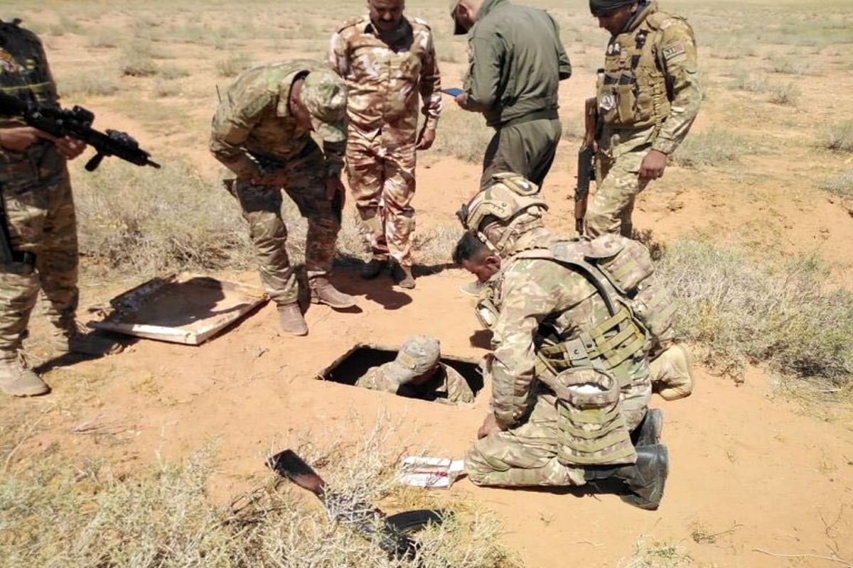 کشف یک پایگاه بزرگ زیرزمینی داعش در غرب استان الانبار