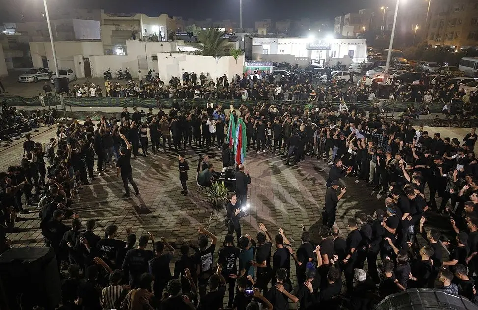 شب هشتم محرم هیئت انصارالحسین کیش + فیلم