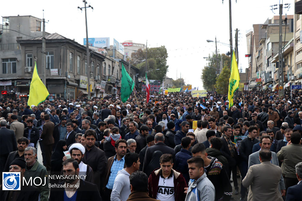 راهپیمایی مردمی حمایت از اقتدار و امنیت در کرمانشاه