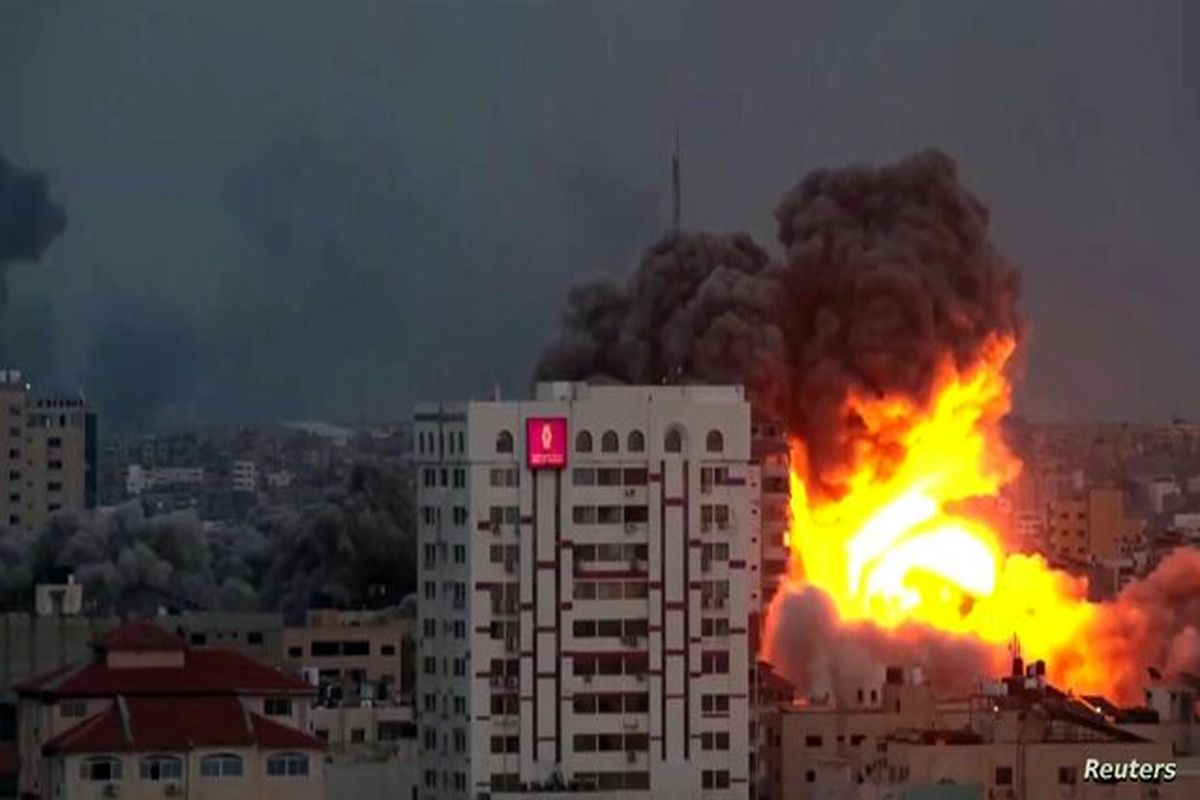 در هر کیلومترمربع از نوار غزه ۲۲ موشک شلیک شده است