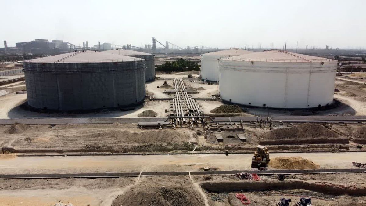 پیشرفت ۹٠ درصدی مخازن جدید ذخیره سازی فرآورده در پالایشگاه نفت بندرعباس