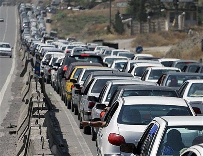  ترافیک سنگین در آزاد راه کرج-تهران 