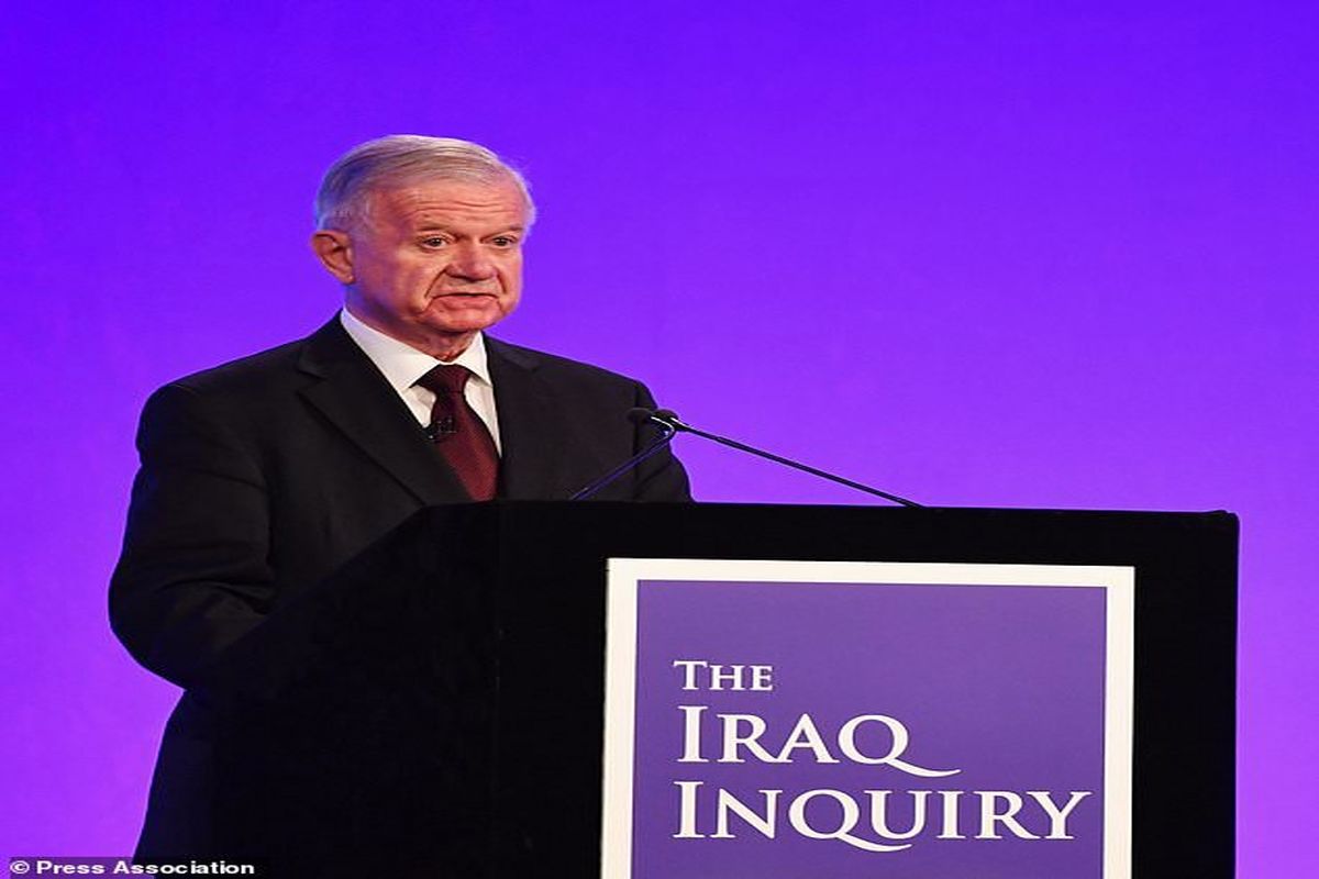 چیلکات: تونی بلر درباره جنگ عراق صادق نبود
