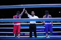 متین چمیپا در فینال وزن ۵۴ کیلوگرم بوکس نقره گرفت