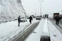 تداوم بارش باران و برف در اکثر محورهای استان اصفهان