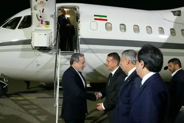 وزیر امور خارجه جمهوری اسلامی ایران وارد باکو شد