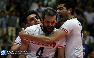 دیدار تیم های ملی والیبال ایران و روسیه