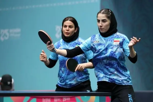 طلای درخشان برای تیم پینگ‌پنگ زنان ایران در بازی‌های کشورهای اسلامی
