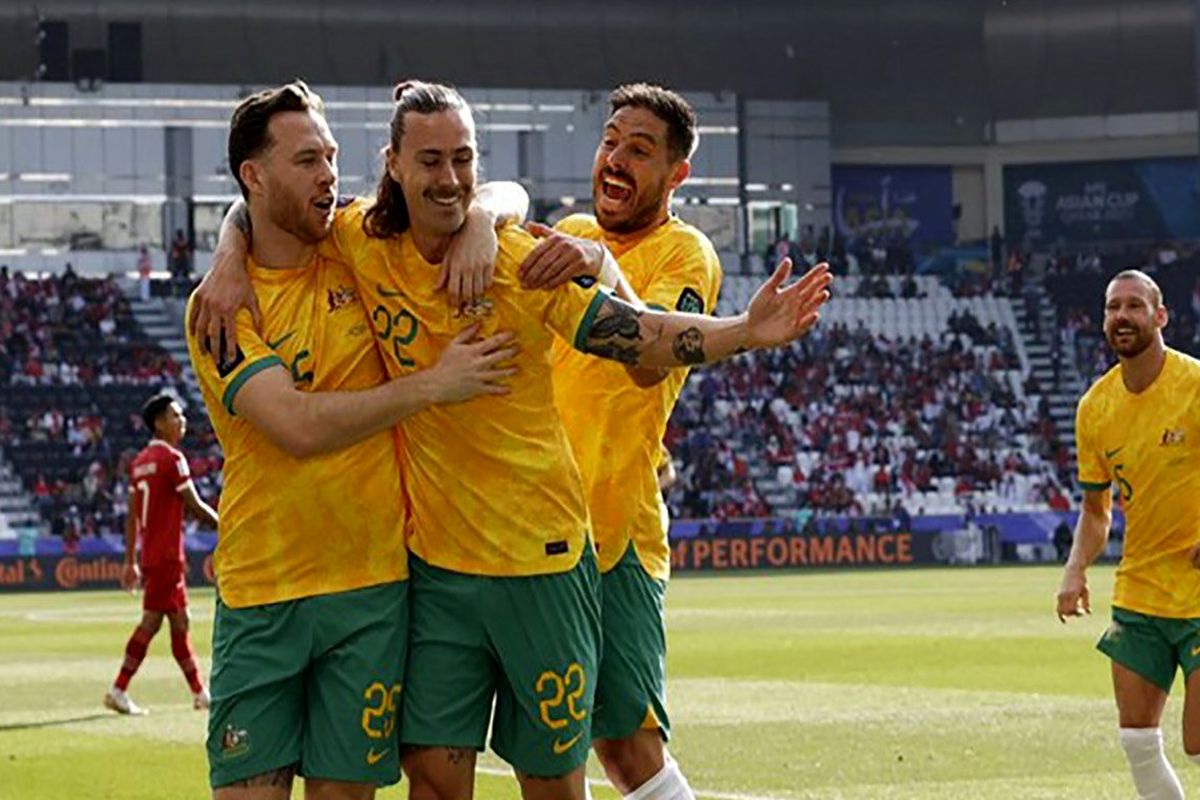 استرالیا اولین صعود کننده یک چهارم نهایی جام ملت‌های آسیا با برد ۴ گله اندونزی