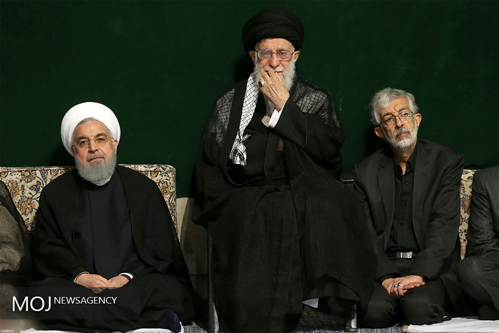 مراسم عزاداری شب تاسوعای حسینی با حضور مقام معظم رهبری