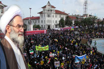  قدردانی نماینده ولی فقیه در گیلان از حضورحماسی مردم  در راهپیمایی یوم الله ۱۳ آبان