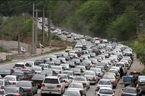  آزادراه تهران-شمال زیر بار ترافیک سنگین