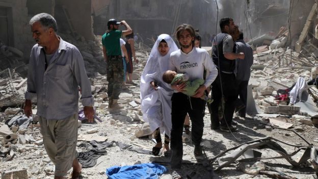هفت کشته در تازه ترین حملات موشکی تروریست ها به حلب