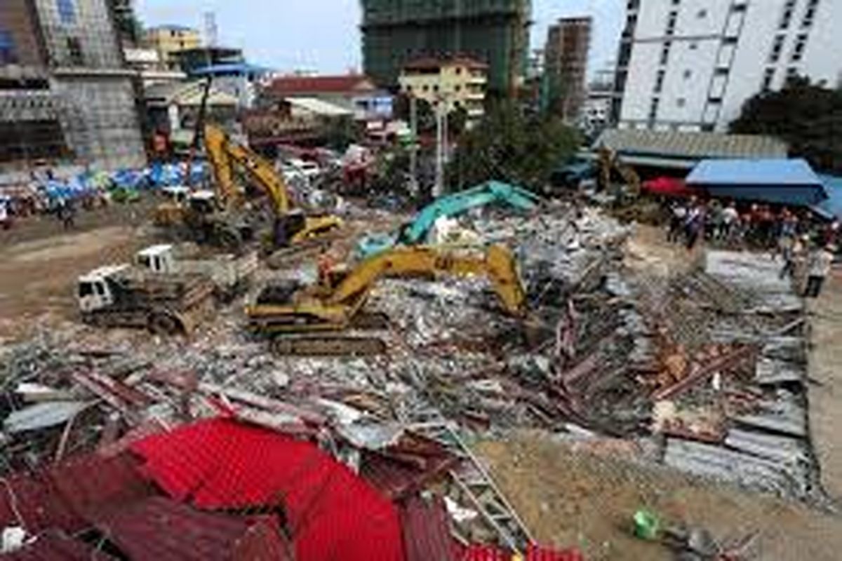 Cambodia building collapse left 36 killed and 23 injured