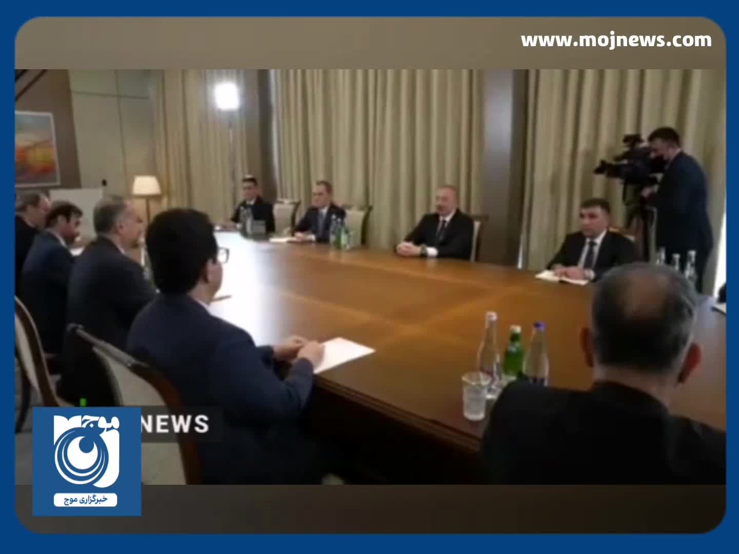 دیدار وزیر امور خارجه با رئیس جمهور آذربایجان + فیلم