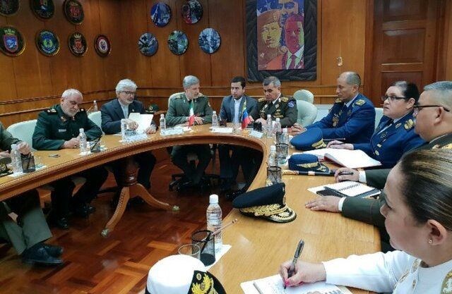 دیدار امیر حاتمی با وزیر دفاع ونزوئلا