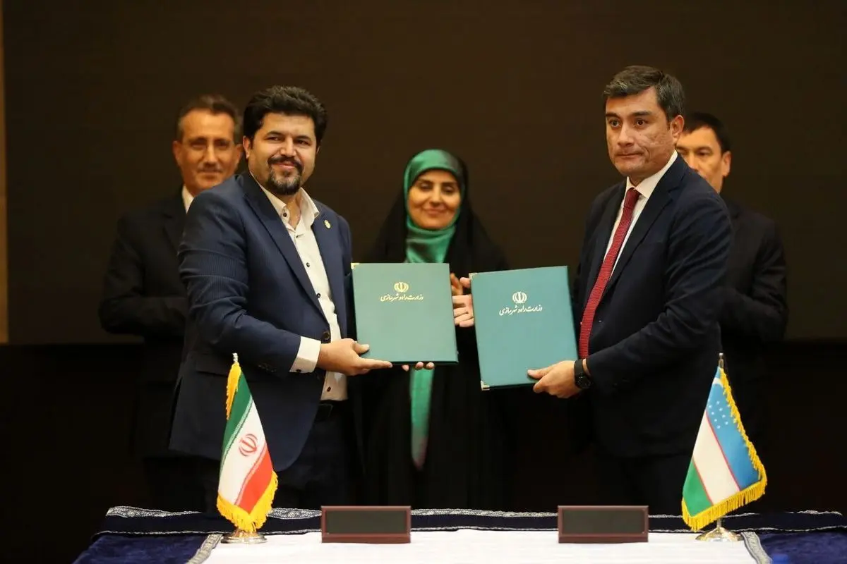 امضا یادداشت تفاهم نامه همکاریهای ترانزیتی ایران و ازبکستان