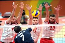 والیبال ایران برابر لهستان شکست خورد / نخستین امتیاز المپیکی کسب شد