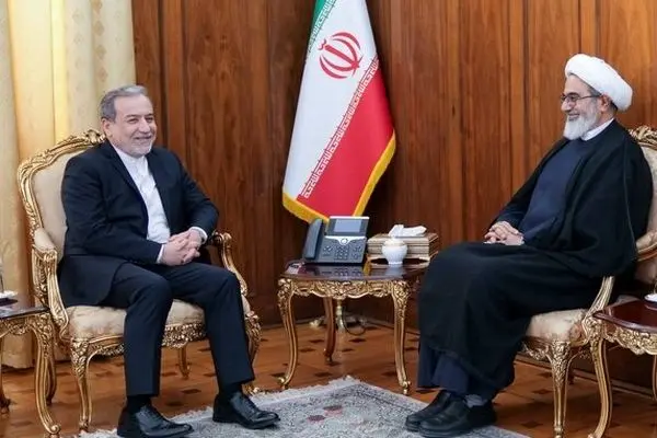 رئیس سازمان قضایی نیروهای مسلح با عراقچی دیدار کرد