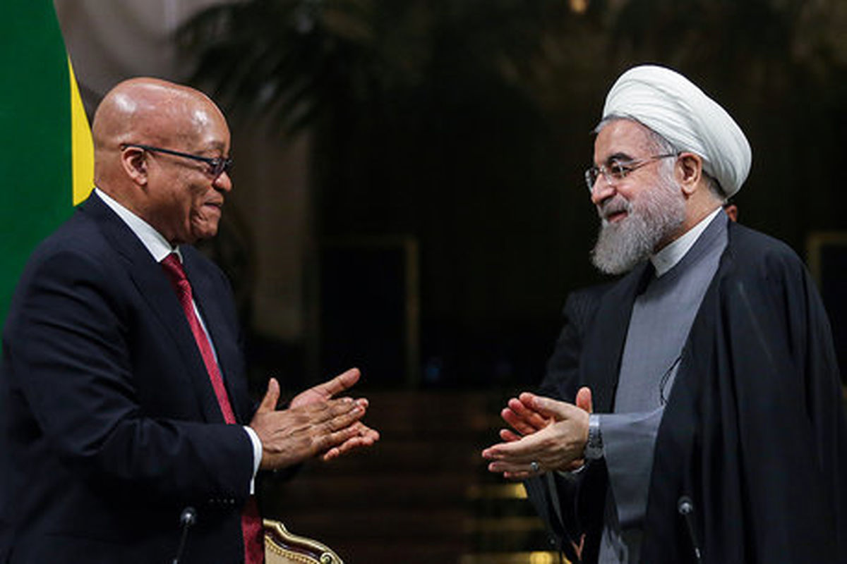 تبریک رئیس‌جمهور آفریقای جنوبی به روحانی
