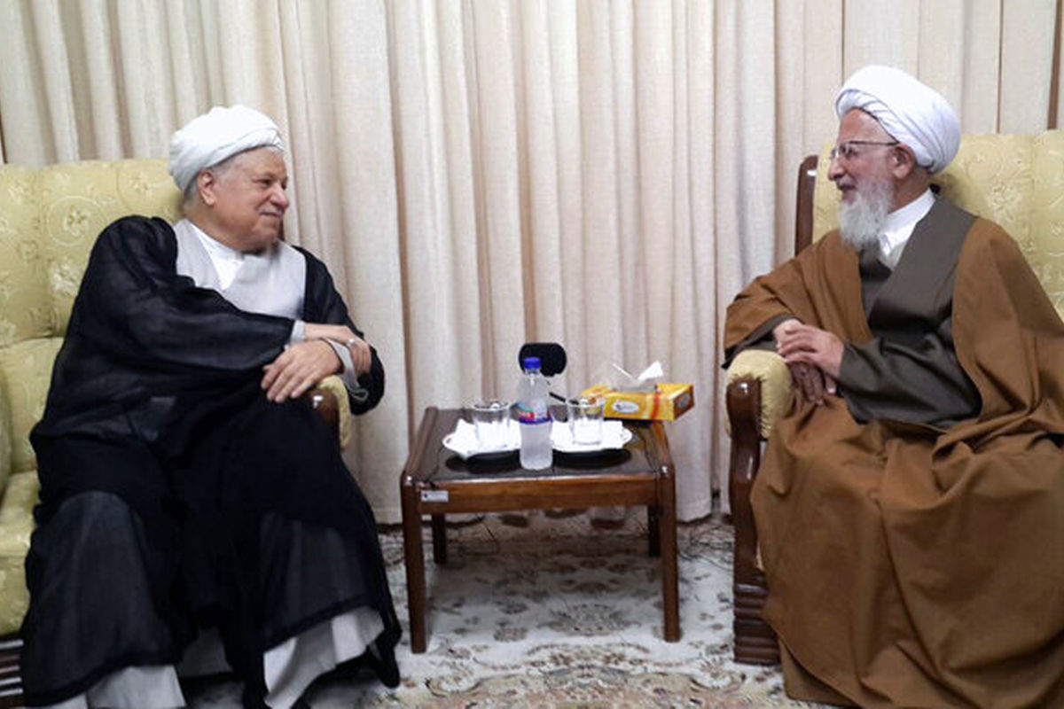 آیت الله جوادی آملی با رئیس مجمع تشخیص مصلحت دیدار کرد
