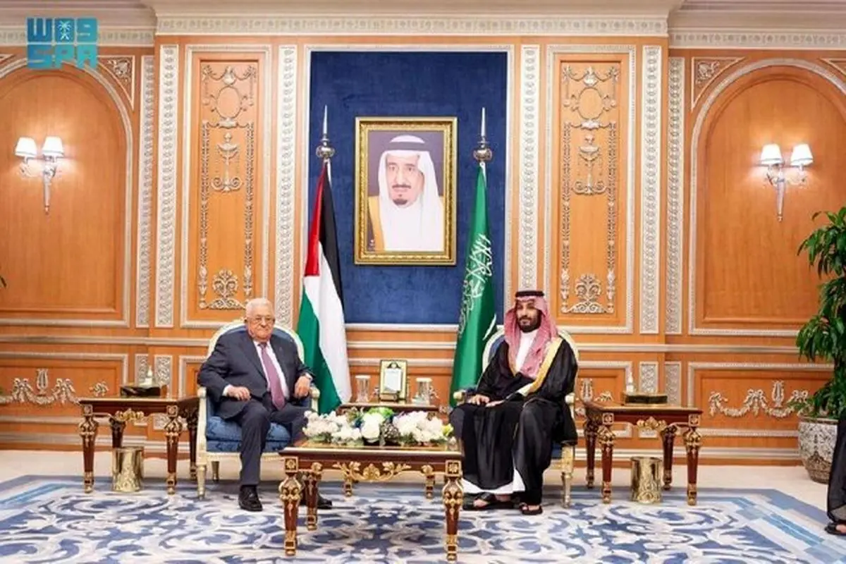 محمد بن‌سلمان و محمود عباس