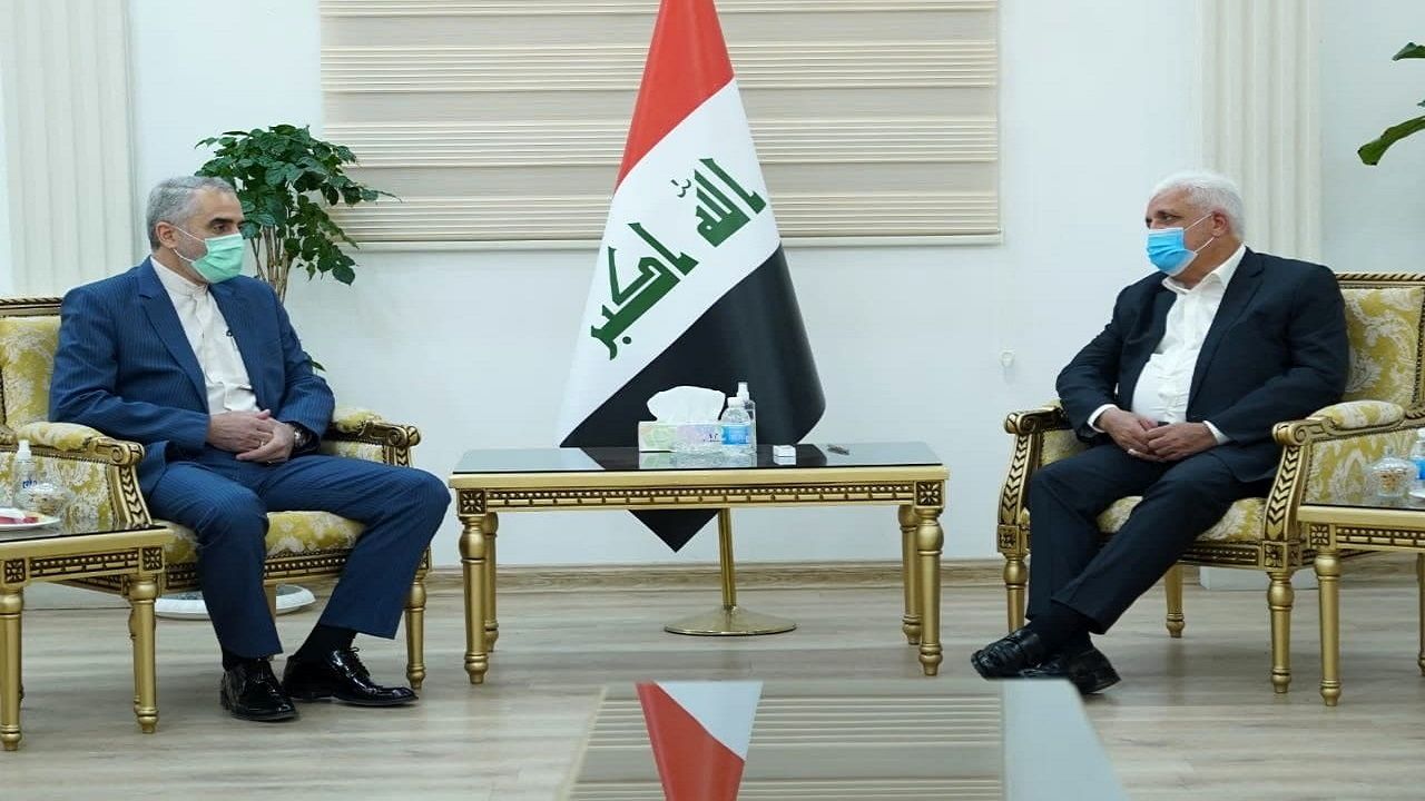 دیدار رئیس حشد الشعبی با معاون وزیر دفاع ایران در عراق