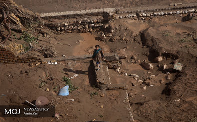 تصاویر هوایی از مناطق سیل زده استان لرستان