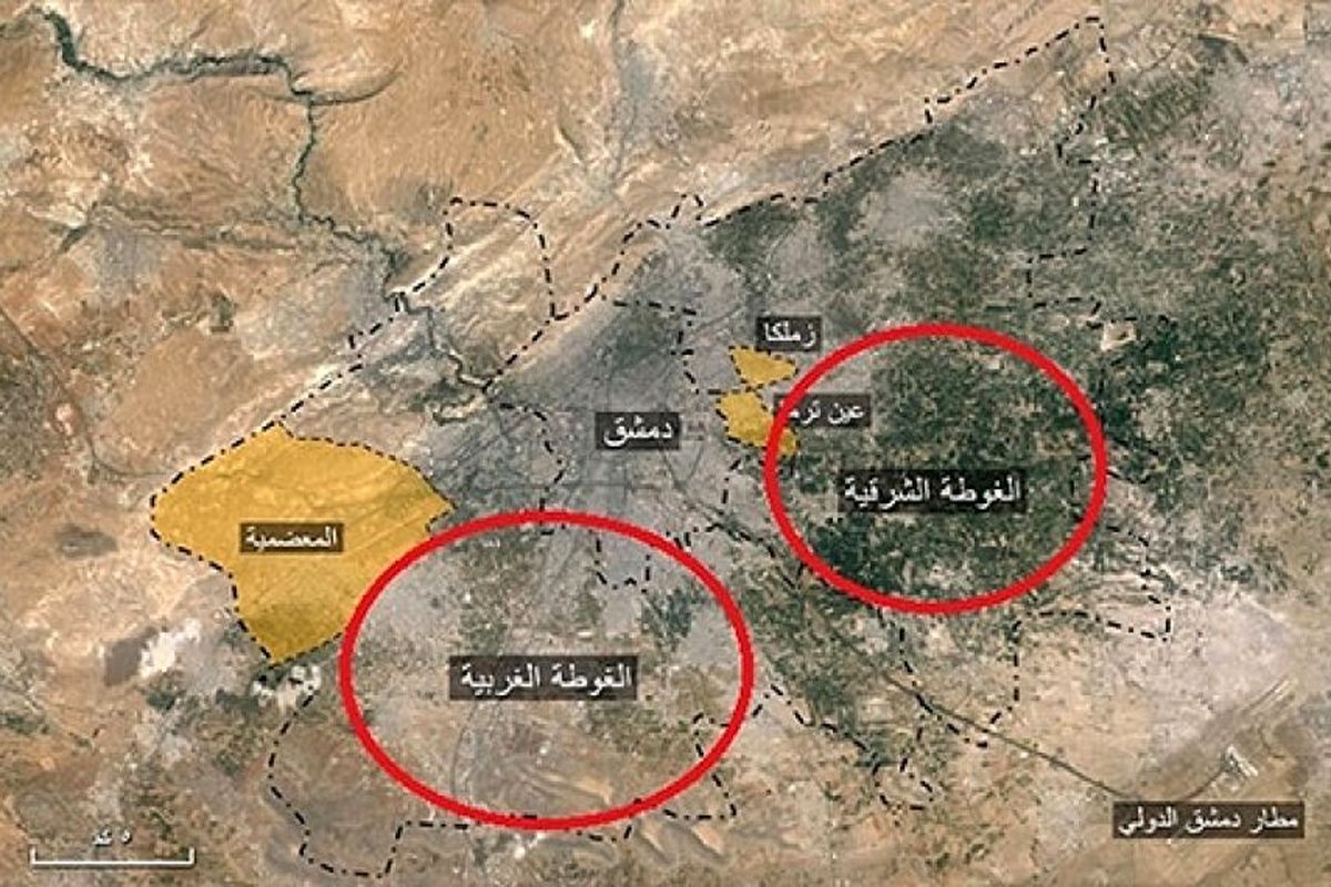 ارتش سوریه 52%  از  مساحت غوطه شرقی را از اشغال تروریست ها آزاد کردند