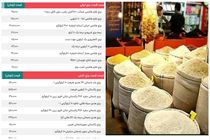 قیمت برنج ایرانی و خارجی  ۴ مهر / قیمت برنج هاشمی - طارم - کامفیروز - هندی - باسماتی  + جدول
