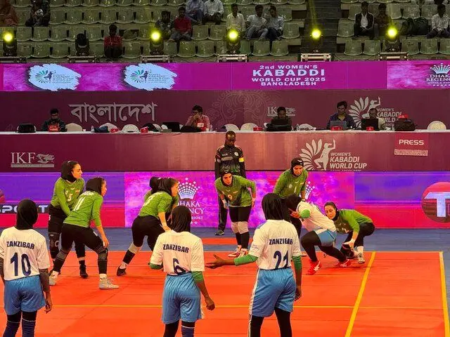 سومین پیروزی مقتدرانه تیم ملی کبدی بانوان ایران در قهرمانی جهان