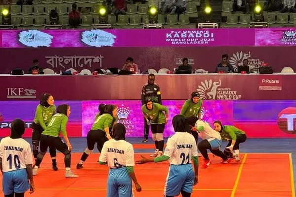 سومین پیروزی مقتدرانه تیم ملی کبدی بانوان ایران در قهرمانی جهان