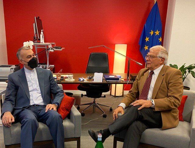 دیدار امیرعبداللهیان با مسئول سیاست خارجی اتحادیه اروپا