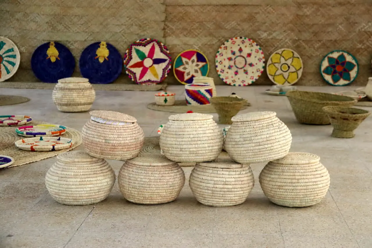 برپایی نمایشگاه تخصصی حصیر بافی جنوب کشور در شهرستان مهر