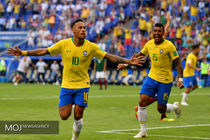 جام جهانی فوتبال - دیدار تیم های برزیل و مکزیک