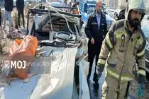 سه عضو یک خانواده در تصادف مرگبار در بزرگراه شهید هاشمی جان باختند