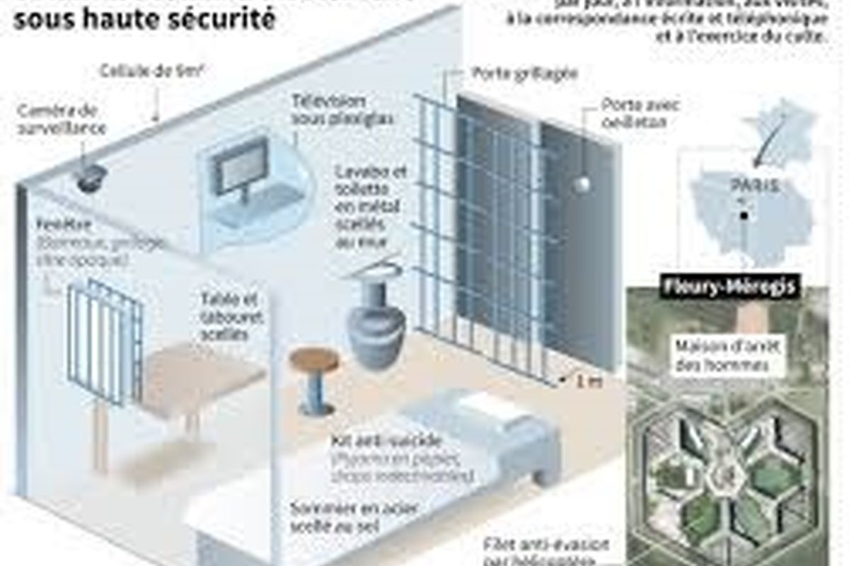 نگاهی به سلول عامل عملیات تروریستی پاریس در زندان + عکس