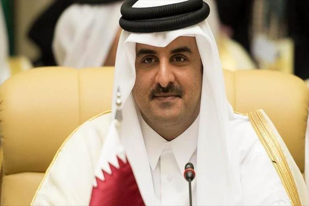 تاکید امیر قطر بر حمایت کشورش از ملت فلسطین 