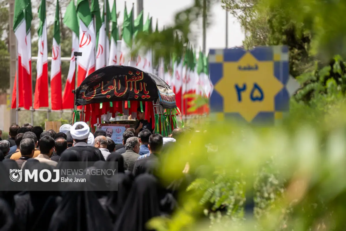 تشیبع پیکر شهدای تعرض رژیم اشغالگر صهیونیستی به ایران