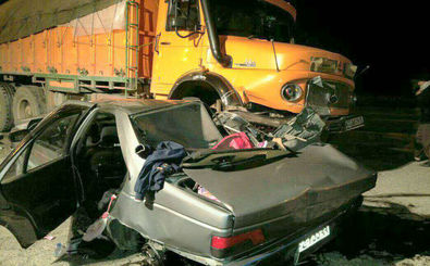 تصادف شدید ۵ دستگاه وسیله نقلیه در بزرگراه امام علی (ع)