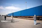 ورود نخستین قطار باری روسیه به بندر خشک آپرین از مسیر ترکمنستان