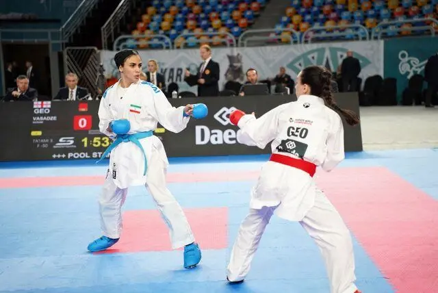 صعود بهمنیار، سعادتی و مسکینی به یک‌چهارم نهایی کاراته جهان