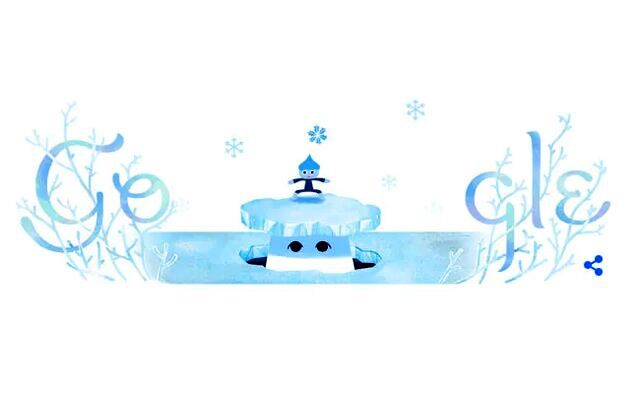 لوگوی گوگل به مناسبت انقلاب زمستانی تغییر کرد