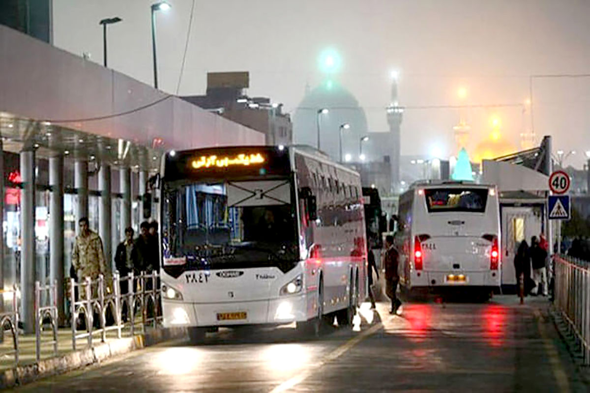 سرویس‌دهی صلواتی اتوبوس‌های مشهد در شب شهادت  حضرت علی(ع) 