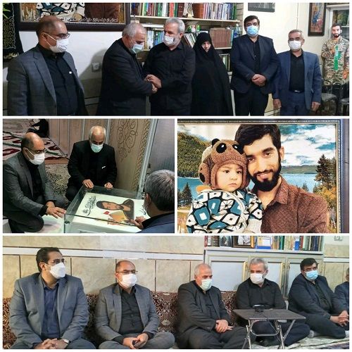 دیدار مدیر مخابرات منطقه اصفهان با خانواده شهید حججی
