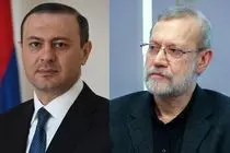 دبیر شورای امنیت ملی ارمنستان با لاریجانی رایزنی کرد