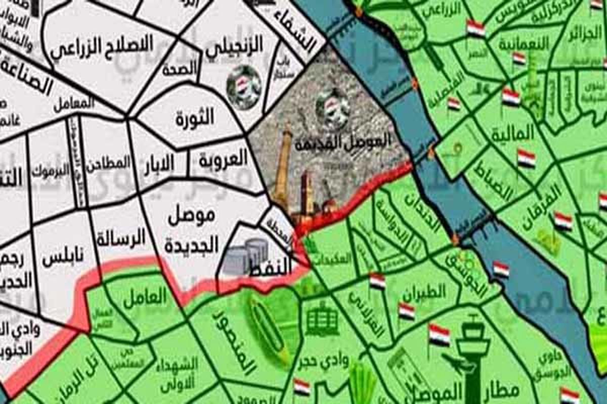 منطقه «الموصل الجدیده» در غرب موصل آزاد شد