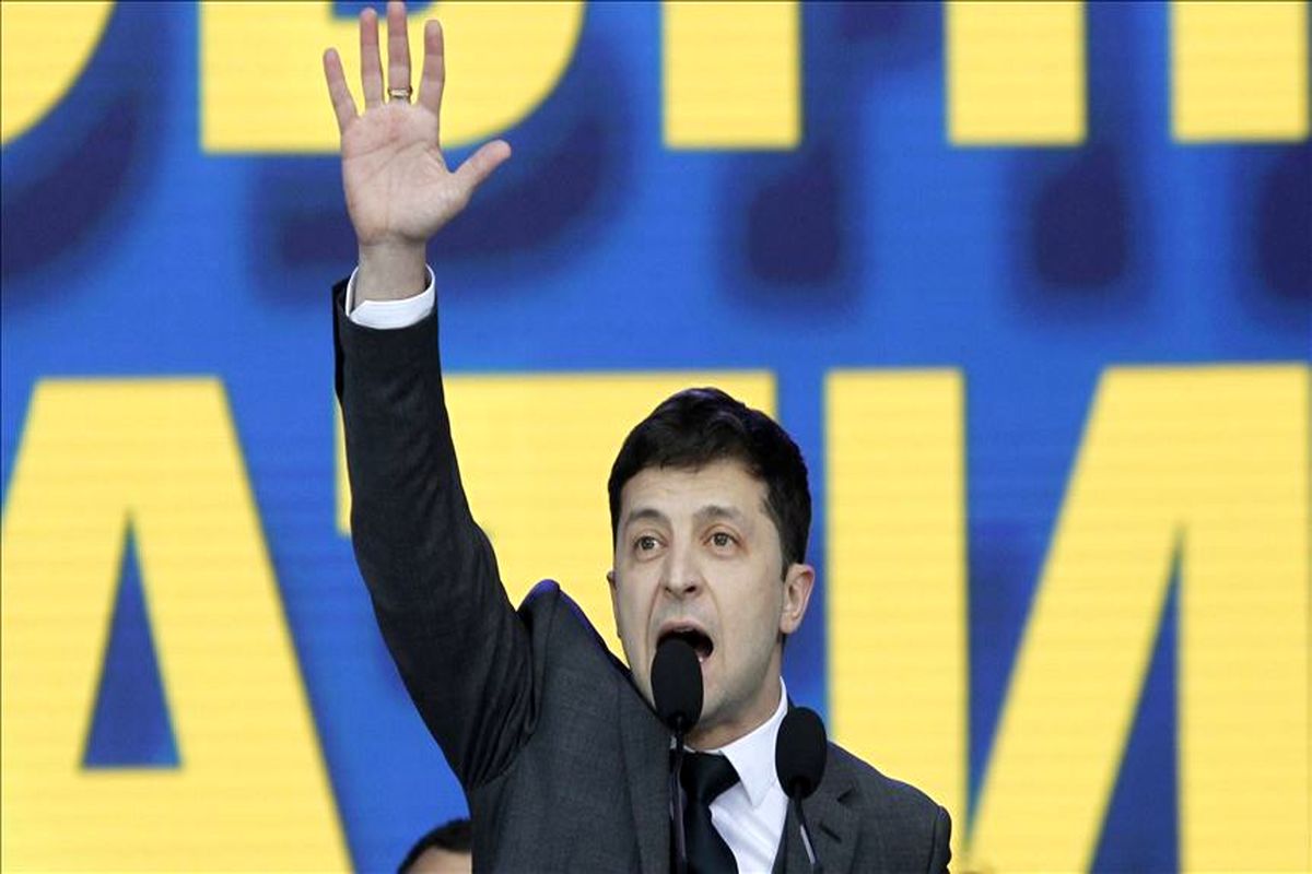 پیروزی یک کمدین در انتخابات ریاست جمهوری اوکراین
